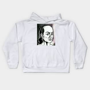 Chanakya Black And white Portrait | Chanakya Artwork 3 Kids Hoodie